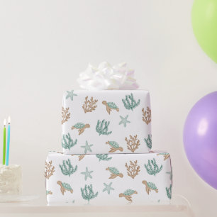 Papel De Regalo Tortugas nadando