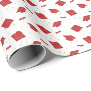 Papel De Regalo Tos de cierre de graduación roja