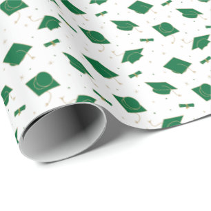 Papel De Regalo Toss de Graduación Verde