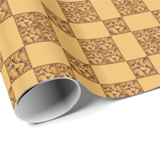 Papel De Regalo Tossed Cowboy Boots Wrapee Paper (Esquina del rollo)