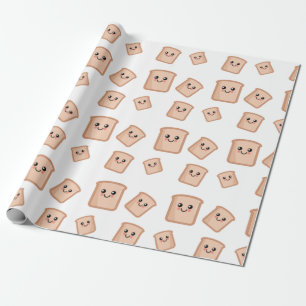 Papel De Regalo Tosta Kawaii Food Art