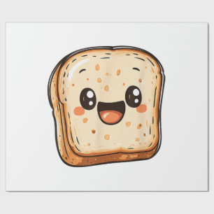 Papel De Regalo Tostada sonriente del Personalizado de la sección 
