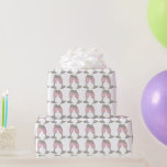 Papel De Regalo Tostadas De Champán Rosado Celebrando Con Bubullic<br><div class="desc">Cuenta con un original ilustracion de marca de dos vasos de champán rosa burbujeante. Perfecto para compromisos,  bodas,  duchas de novias,  despedidas de soltero y más! Este diseño también está disponible en otros productos. ¿No ves lo que estás buscando? Contacte con Rebecca para que tenga algo diseñado para usted.</div>