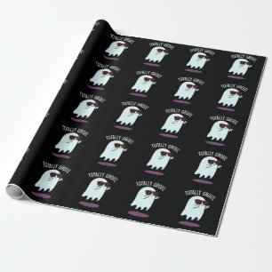 Papel De Regalo Totally Ghoul Divertido Fantasma Chiste Oscuro BG