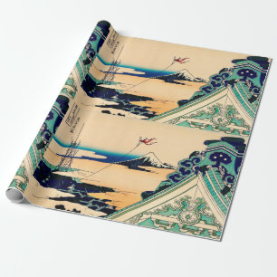 Papel De Regalo Toto Asakusa Honganji por Katsushika Hokusai