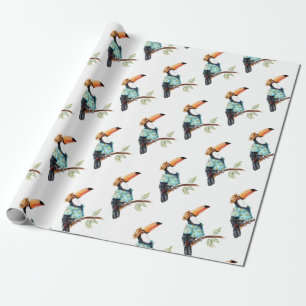 Papel De Regalo Toucan en camisa hawaiana