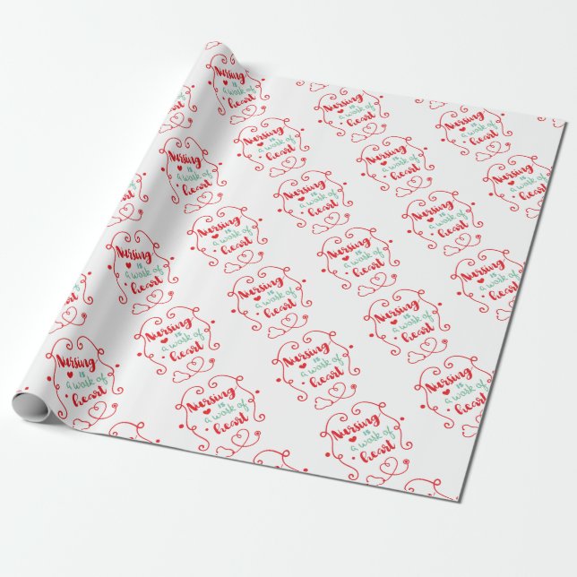 Papel De Regalo Trabajo de enfermería (Desenrollado)