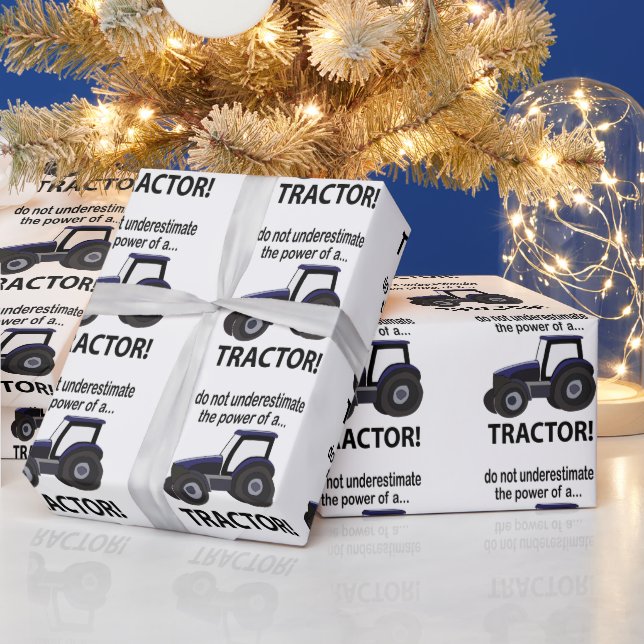 Papel De Regalo Tractor de potencia del tractor (Vacaciones)