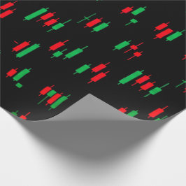 Papel De Regalo Trading Chart Pattern Streetwear Red Green Candle