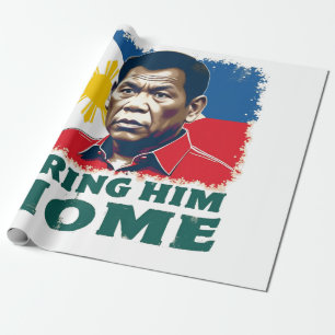 Papel De Regalo Tráiganlo a casa, partidario Digong Duterte