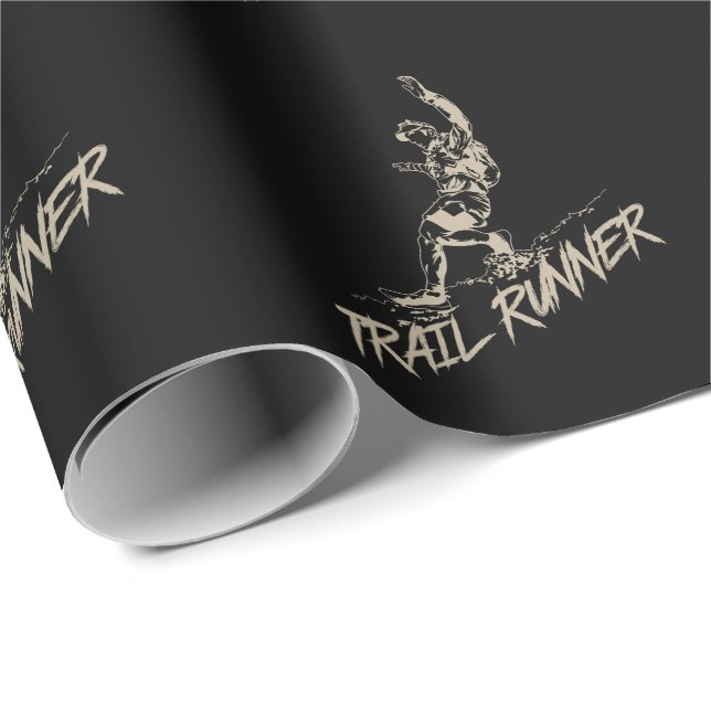 Papel De Regalo Trail Runner Joggen am Berg (Esquina del rollo)