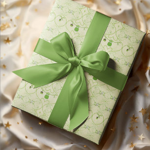 Papel De Regalo Traje de bebé niña trébol Pequeña Afortunada