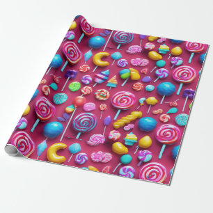 Papel De Regalo "Trajes dulces con temática de canto