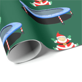 Papel De Regalo Trampoline Gymnastics Christmas Wrapping Paper