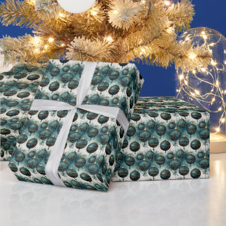 Papel De Regalo Tranquilidad majestuosa: verde y dorado