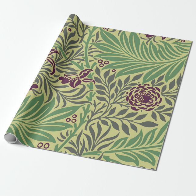 Papel De Regalo Transforma tu espacio con patrones florales sin co (Desenrollado)