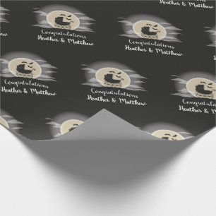 Papel De Regalo Transporte gótico Baby Shower Halloween