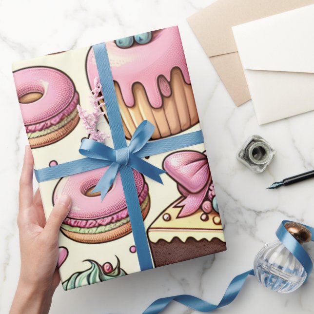 Papel De Regalo Tratamientos dulces con arcos (Regalar)