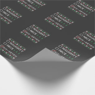 Papel De Regalo Travieso Amable Seis Siete Divertido  6 7 Feo Navi
