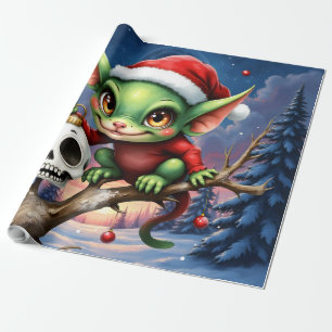 Papel De Regalo Travieso Duende – El Pequeño Elfo de Navidad.