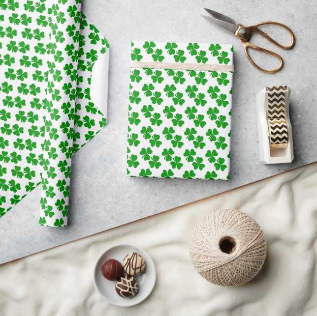 Papel De Regalo Trébol de la suerte (Artesanía)