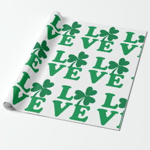 Papel De Regalo Treboles de Amor
