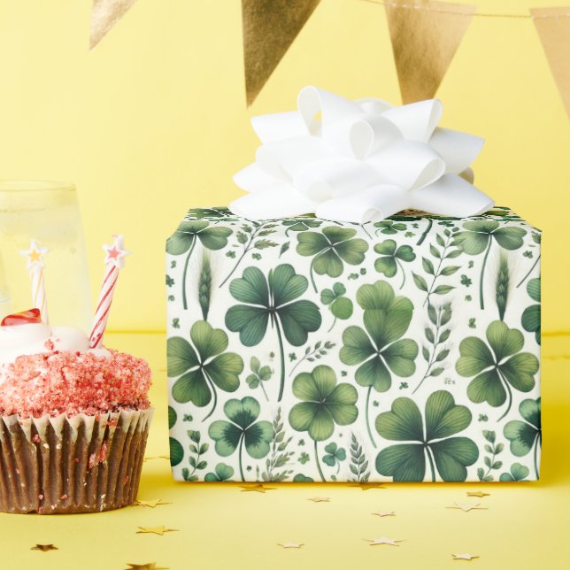 Papel De Regalo Tréboles Tranquilizantes (Fiesta de cumpleaños )
