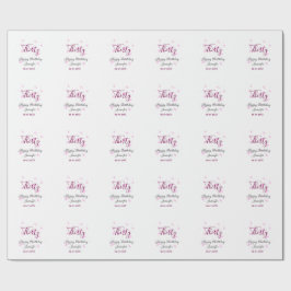 Papel De Regalo Treinta años purpurina rosa estrellas negro 30 fec