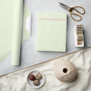 Papel De Regalo Trellis Spring Green - Blanco