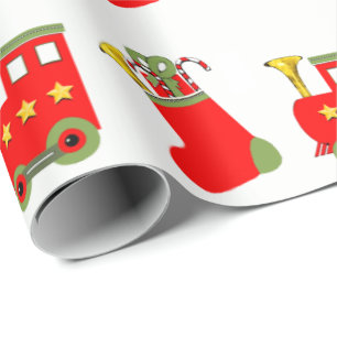 Papel De Regalo Tren de Navidad