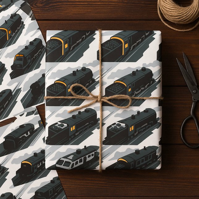 Papel De Regalo Tren de vapor (Subido por el creador)