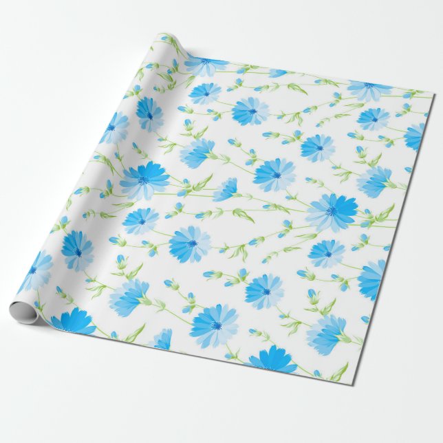 Papel De Regalo Trendy Daisy Floral (Desenrollado)