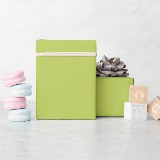 Papel De Regalo Trendy Soft Chartreuse Wrapping Paper Roll (Baby Shower)