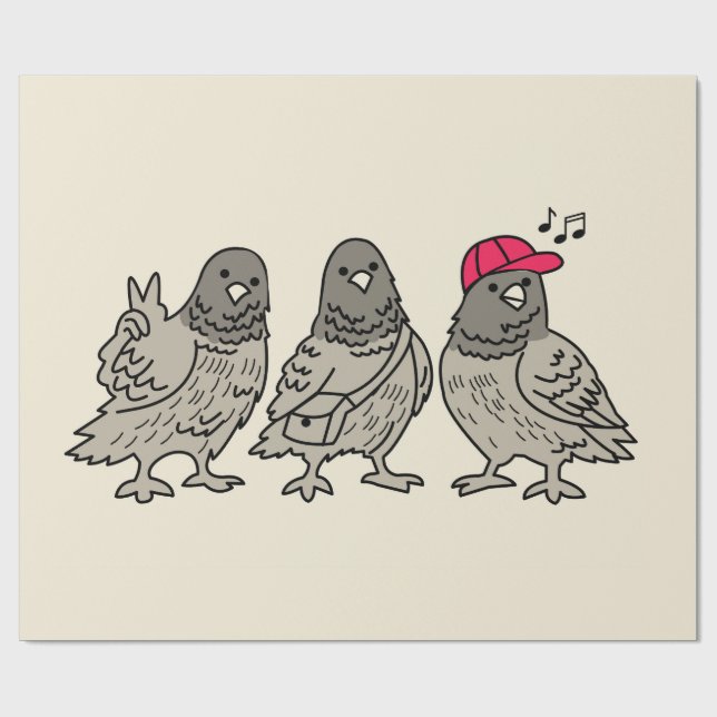 Papel De Regalo Tres mejores amigos (Superficie plana)