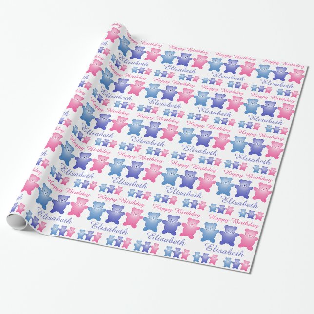 Papel De Regalo Tres osos (Desenrollado)