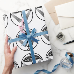 Papel De Regalo Tres paraguas en un anillo como un hilo