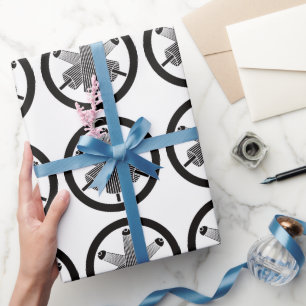 Papel De Regalo Tres paraguas, escalonados en círculo