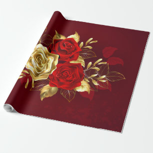 Papel De Regalo Tres Rosas Joyas