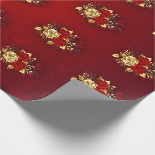 Papel De Regalo Tres Rosas Joyas