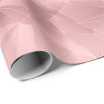 Papel De Regalo Triángulo geométrico rosa glamuroso de moda y eleg<br><div class="desc">Papel de regalo con triángulos geométricos rosas glamuroso y elegante.  Ideal para su cumpleaños,  despedidas de soltera,  fiestas de soltera y bodas.</div>