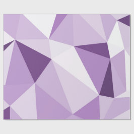 Papel De Regalo Triángulos abstractos geométricos púrpuras