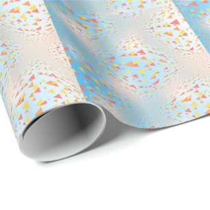 Papel De Regalo Triángulos Mini Flotantes Abstractos
