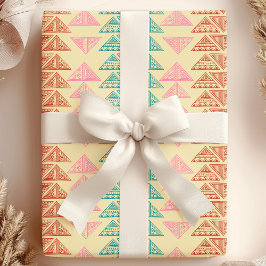 Papel De Regalo Tribal Arrowhead Resumen Patrón Africano