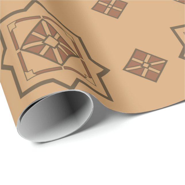 Papel De Regalo Tribu Choco (Esquina del rollo)