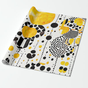 Papel De Regalo Tribu Sunshine: Patrones nativos amarillos