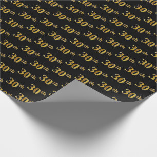 Papel De Regalo Trigésimo (trigésimo) acontecimiento del oro