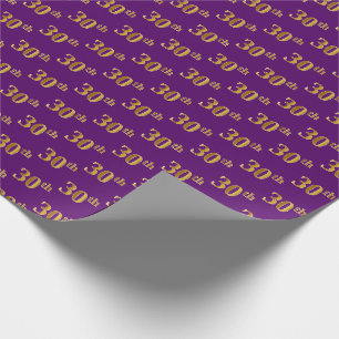 Papel De Regalo Trigésimo (trigésimo) acontecimiento del oro