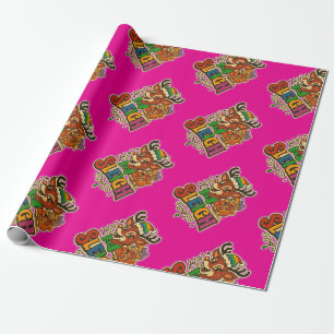 Papel De Regalo Trineo de Reno Sassy Navidad