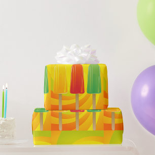 Papel De Regalo Trío de Paletas Heladas de Verano