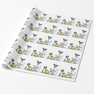 Papel De Regalo Trío del galgo italiano
